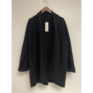 EILEEN FISHER Lightweight Boiled Wool Jacket in Responsible Wool Size Large -NWT